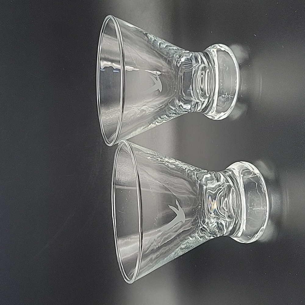 Grey Goose Stemless Martini Glasses- Pair